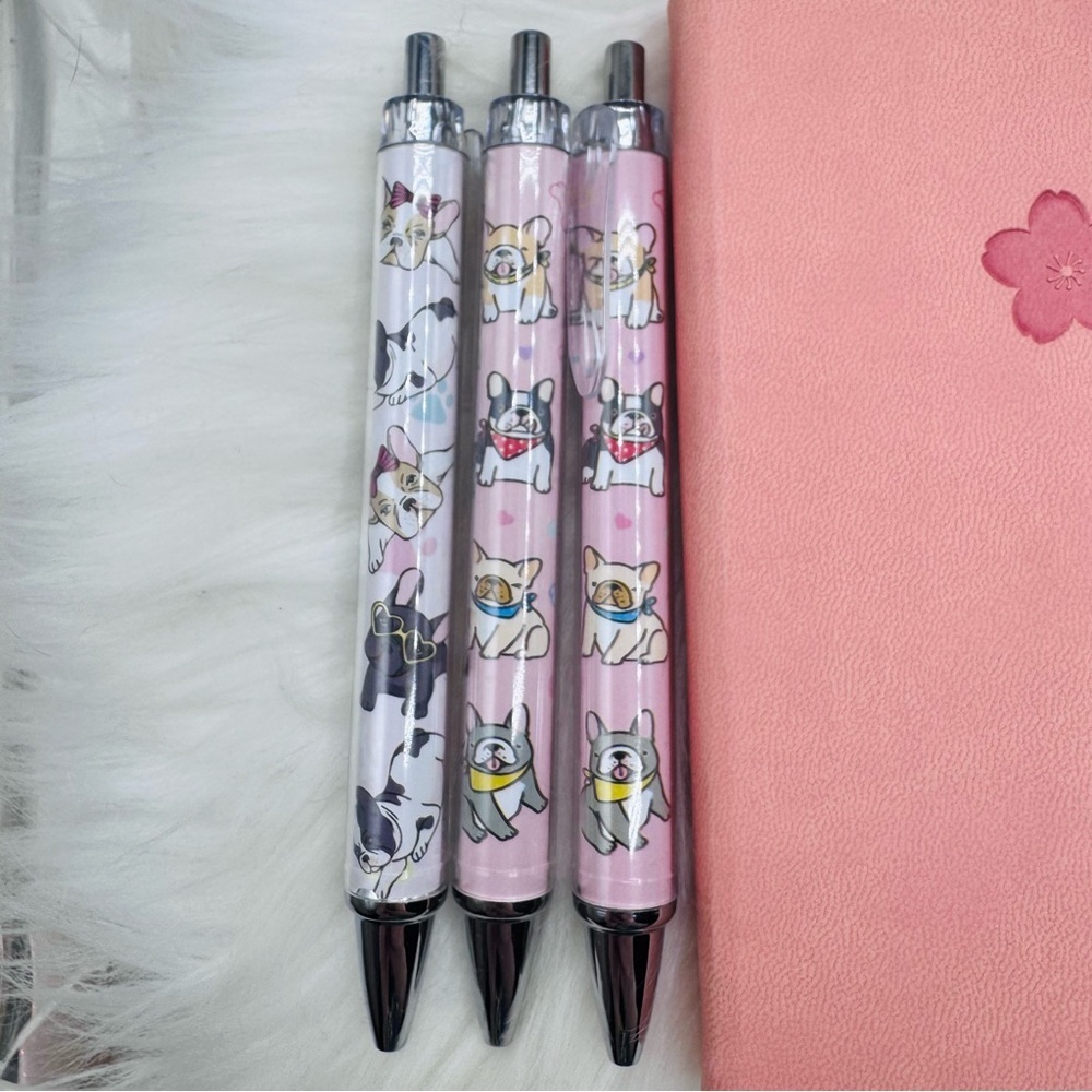 Dog theme Bookish Notebook Bundle with Dog theme pens in Pink - Picture 8 of 8